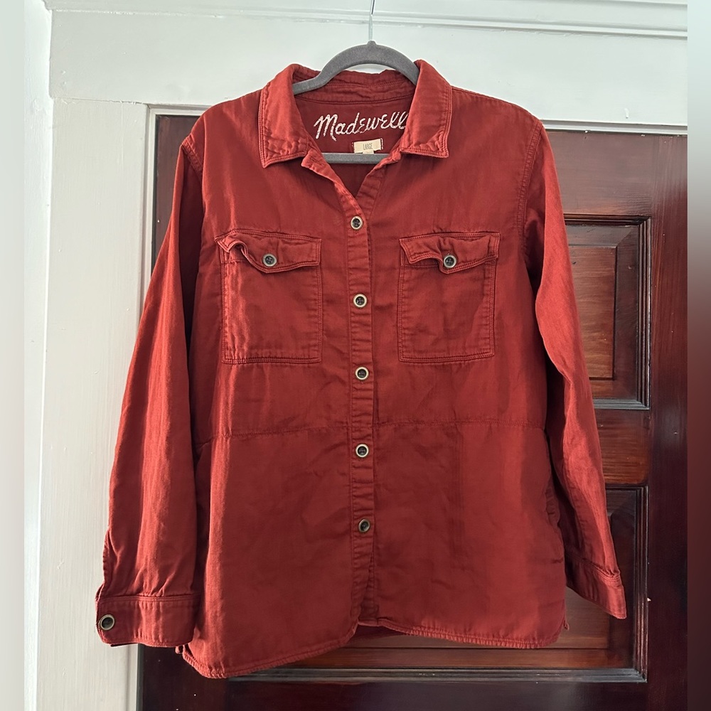 Madewell Button-down Shirt in Red